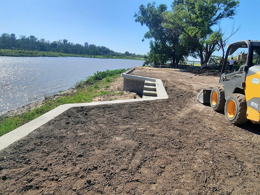 Construcción de muro de contención